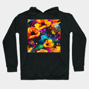 Rainbow flowers Hoodie